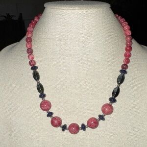 Rhodochrosite Gemstone Necklace